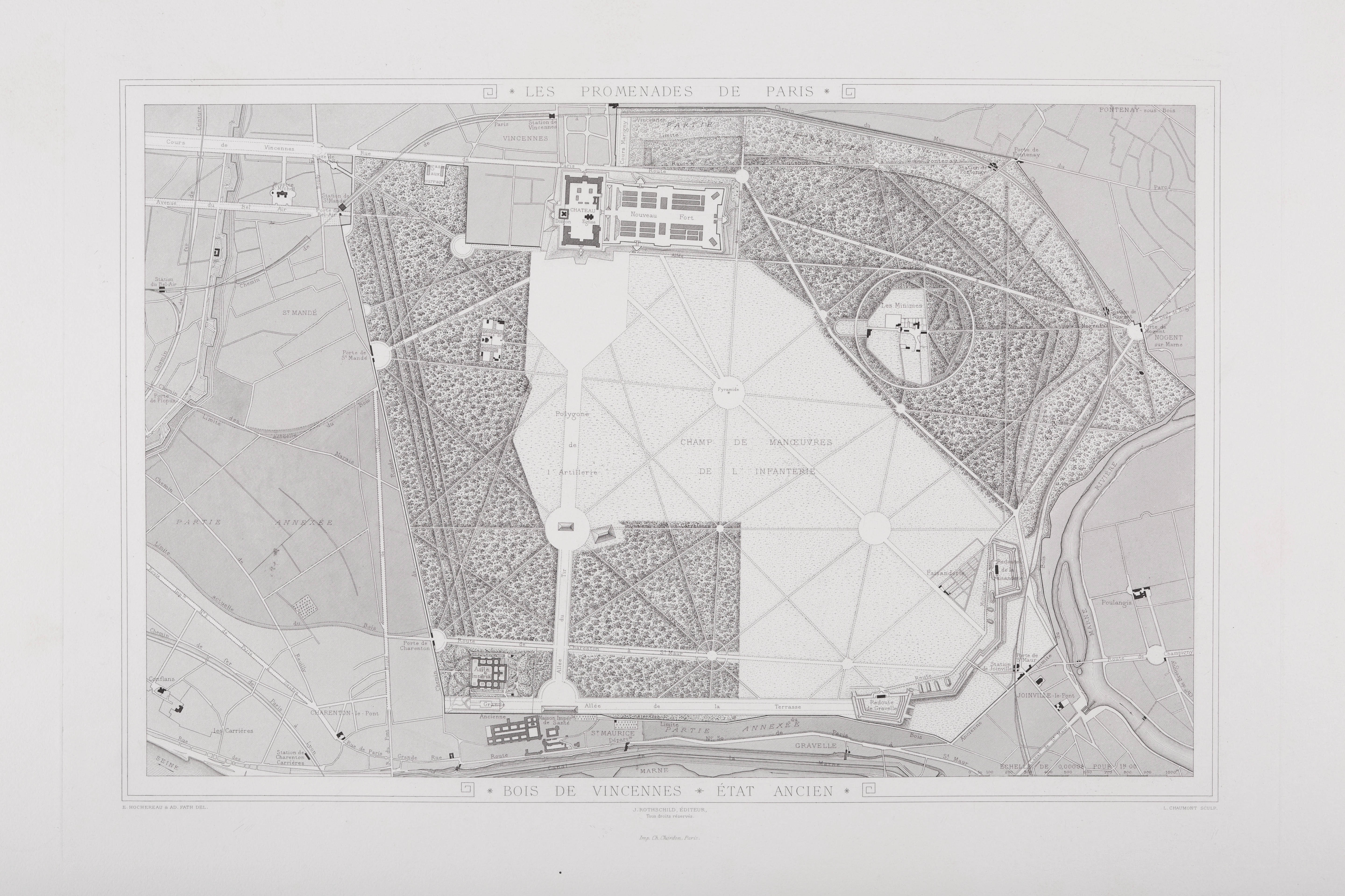 Bois de Vincennes, état ancien, volume II © Cité de l'architecture & du patrimoine/Musée des Monuments français