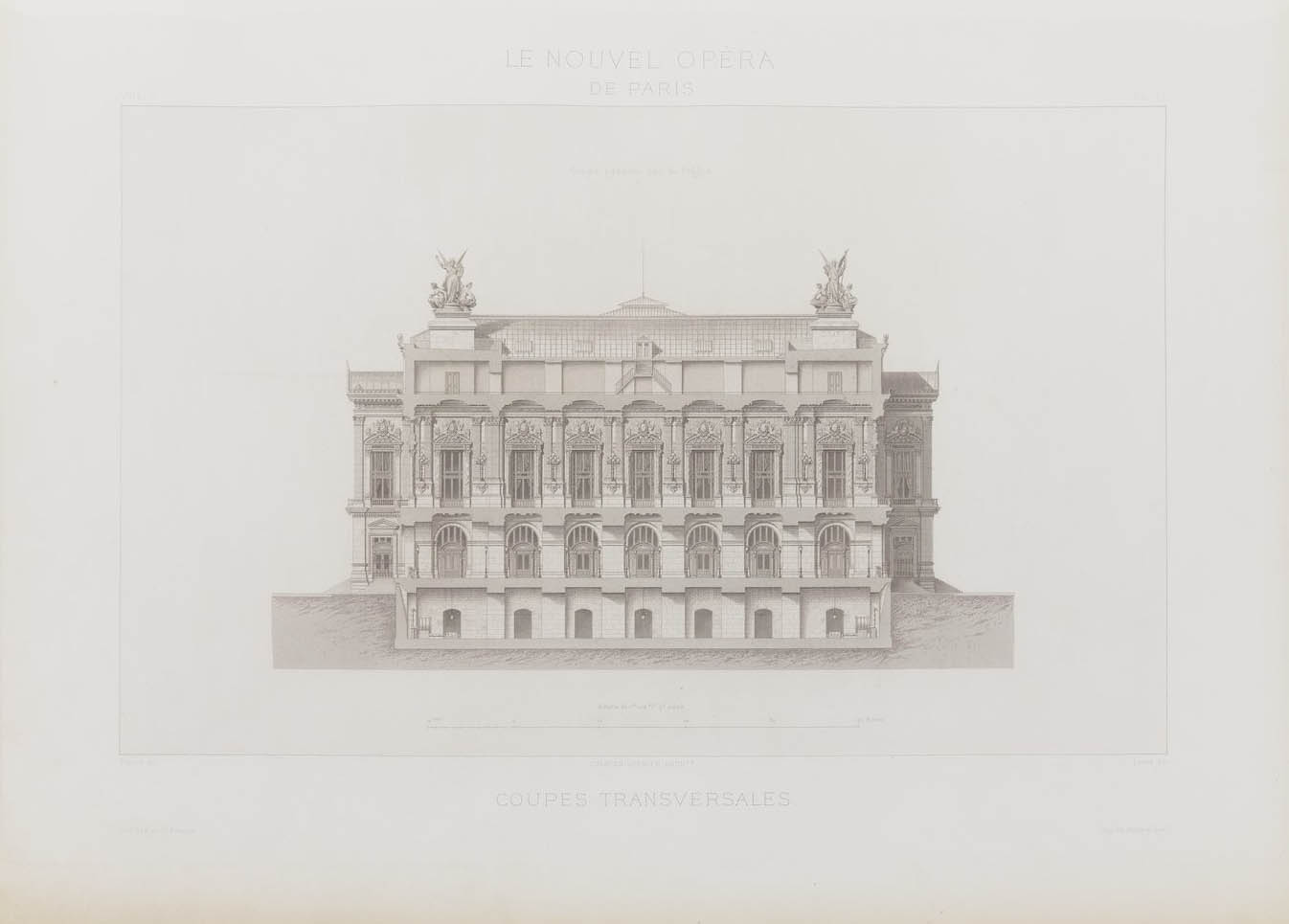 Coupe transversale, vol. I  © Cité de l'architecture & du patrimoine/Musée des Monuments français