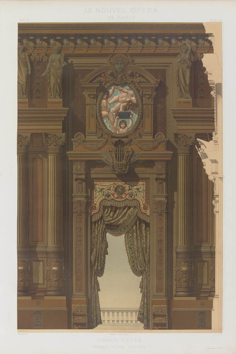 Grand foyer, vol. II  © Cité de l'architecture & du patrimoine/Musée des Monuments français