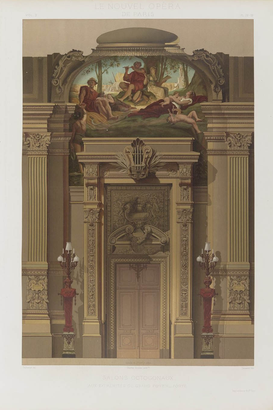 Salon octogonale, vol. II  © Cité de l'architecture & du patrimoine/Musée des Monuments français