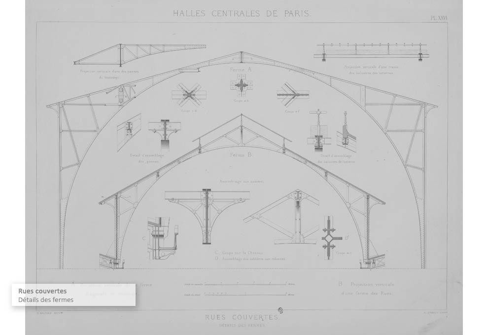 Monographie des Halles centrales de Paris Victor Baltard